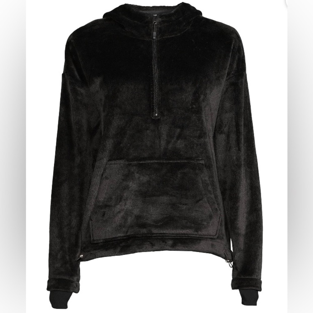 Athletic Works Black Plush Hoodie/NWOT